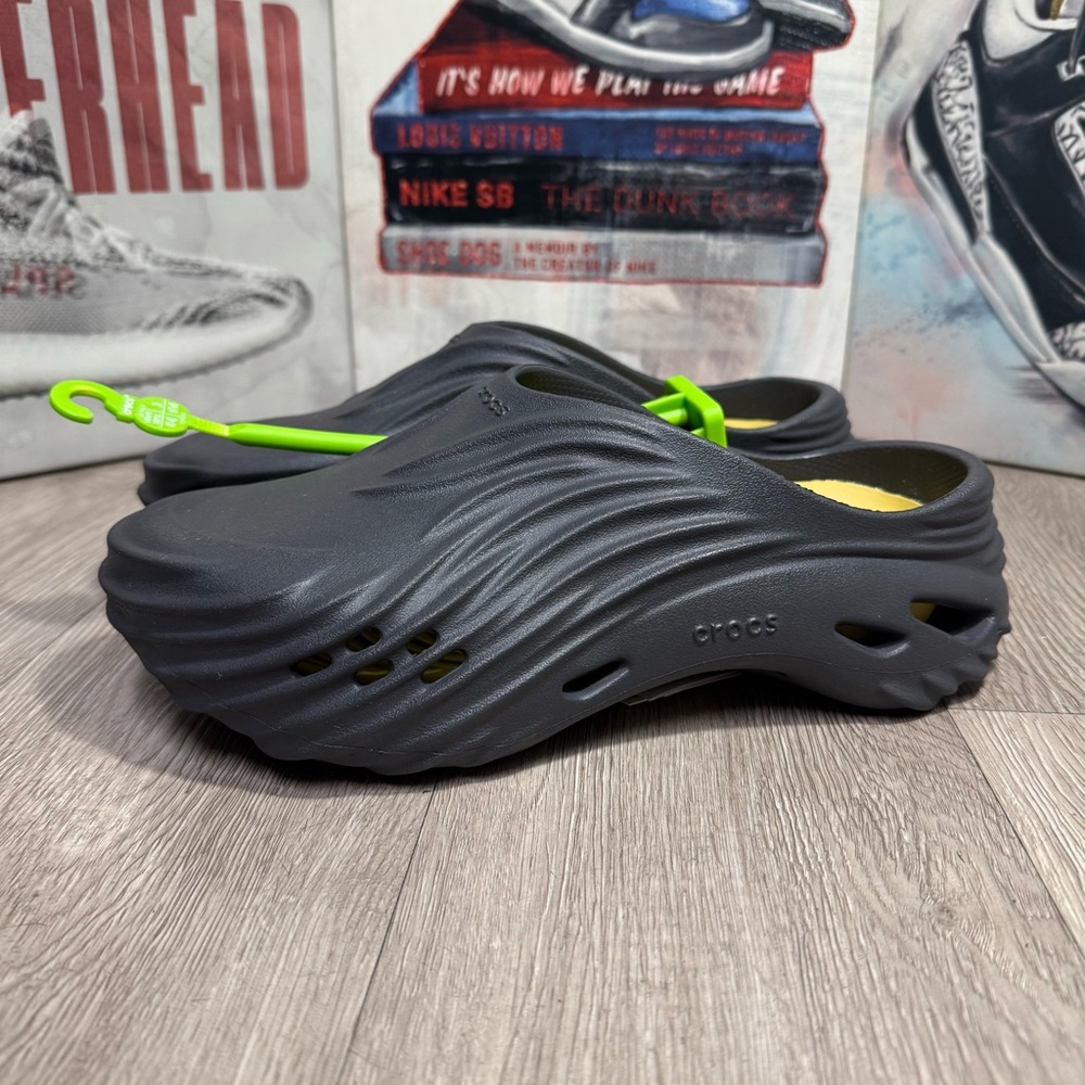 Crocs Echo Wave Black Sand 210521-0LD Men Size 8-11 New Sandals Slippers Comfort